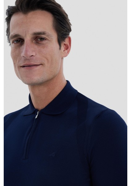 Lacivert Polo Yaka T-Shirt