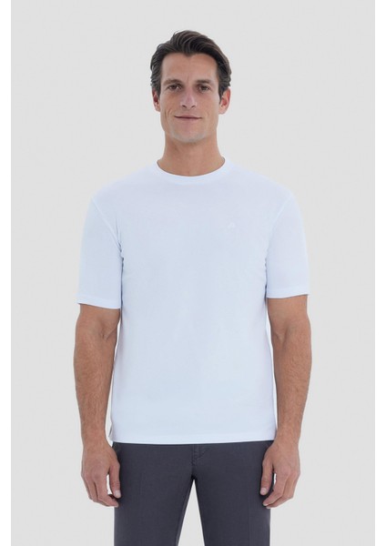 Mavi Bisiklet Yaka T-Shirt