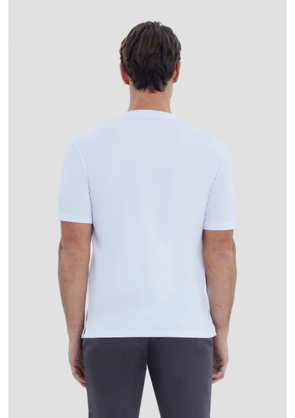 Mavi Bisiklet Yaka T-Shirt