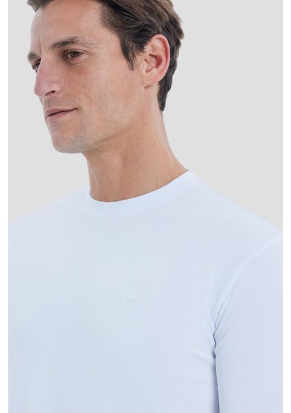Mavi Bisiklet Yaka T-Shirt