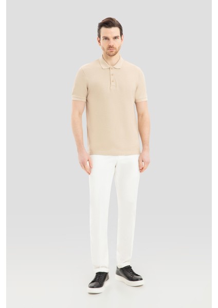 Indigo Polo Yaka T-Shirt