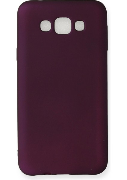 Samsung Galaxy E7 Kılıf First Silikon - Mürdüm Gnzrz