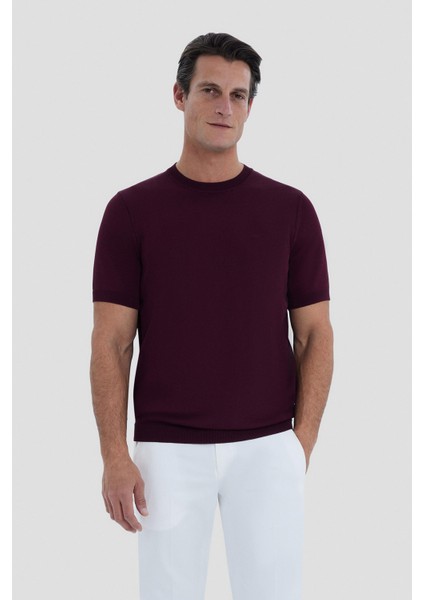 Siyah Bisiklet Yaka T-Shirt