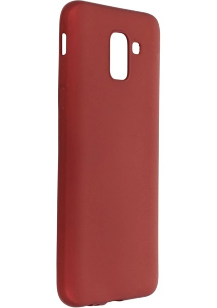 Samsung Galaxy J6 Kılıf First Silikon - Bordo Gnzrz