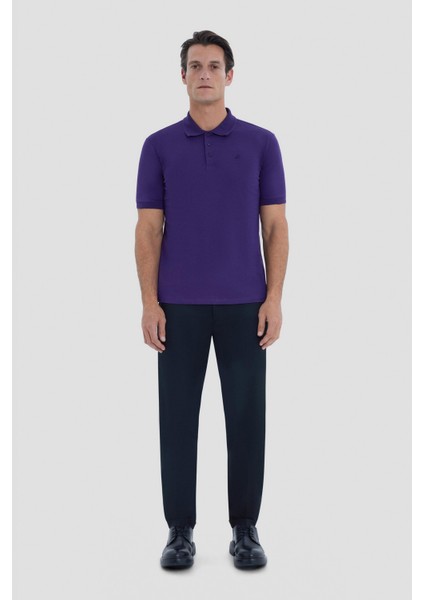 Bordo Polo Yaka T-Shirt