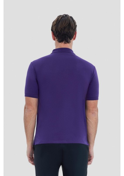 Bordo Polo Yaka T-Shirt