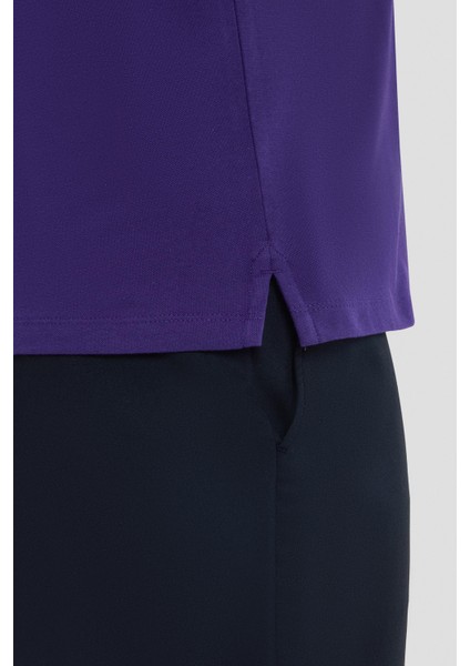 Bordo Polo Yaka T-Shirt