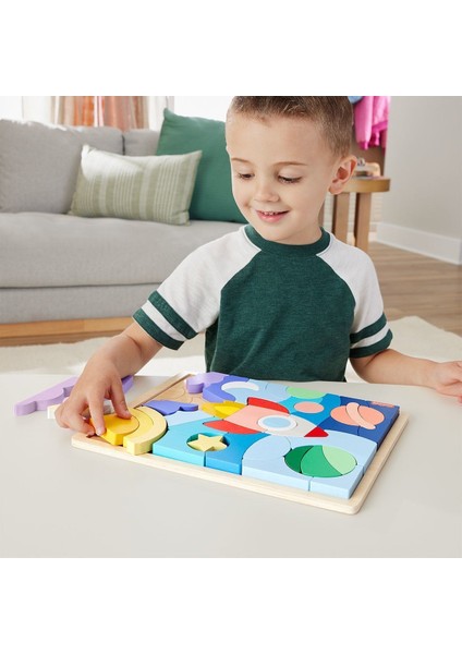 HXY42 Fisher-Price Ahşap Uzay Yapboz