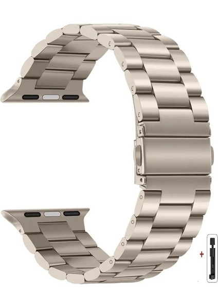 Apple Watch 11-10 42MM 5 6 7 8 9 Se 38-40-41MM Uyumlı Paslanmaz Çelik Kordon Kayış