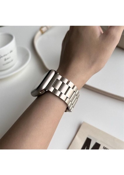 Apple Watch 11-10 42MM 5 6 7 8 9 Se 38-40-41MM Uyumlı Paslanmaz Çelik Kordon Kayış fiyatları
