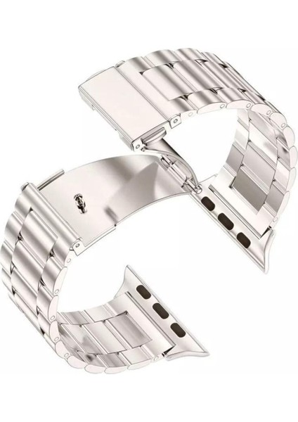 Apple Watch 11-10 42MM 5 6 7 8 9 Se 38-40-41MM Uyumlı Paslanmaz Çelik Kordon Kayış fırsatları