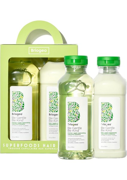 Superfoods - Elma, Matcha ve Kale Saç Bakım Seti 2 x 369 ml