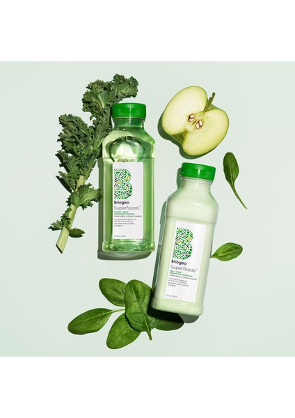 Superfoods - Elma, Matcha ve Kale Saç Bakım Seti 2 x 369 ml