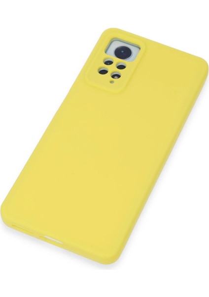Xiaomi Redmi Note 12 Pro 4g Kılıf Nano Içi Kadife Silikon - Sarı Gnzrz