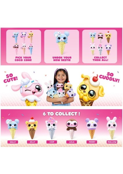 CCN03000 Coco Cones Tatlı Pelüş