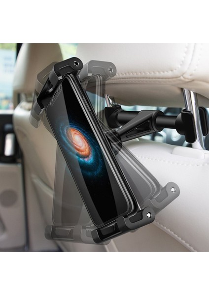 Koltuk Arkası Telefon Tablet Tutucu Ayarlanabilir 360 Derece Dönebilen Pratik Stand