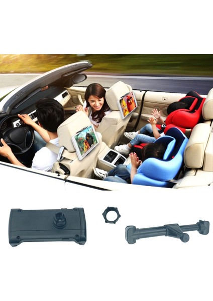 Koltuk Arkası Telefon Tablet Tutucu Ayarlanabilir 360 Derece Dönebilen Pratik Stand