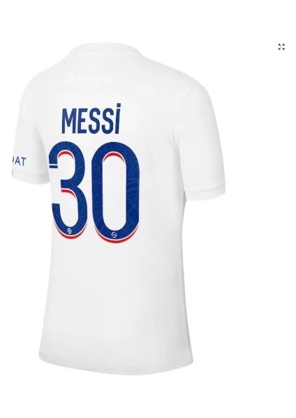 Psg Beyaz Üçüncü Özel Tasarım Retro Messi Forma Yetişkin T-Shirt modelleri