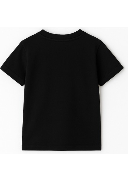 Sevimli Mavi Uzaylı Baskılı Kız Çocuk Tişörtü | Eğlenceli Karakter Desenli Pamuklu Yazlık T-Shirt modelleri