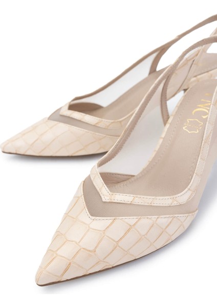 Kadın Vegan Siyah Kroko Topuklu Ayakkabı 932 4315 Bn Ayk Y25 Sıyah Kroko modelleri