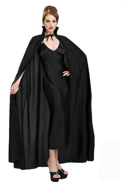 Siyah Yakalı Yetişkin Pelerin 120 cm (4401)