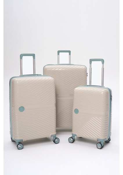 Exclusive Pro Polipropilen Kırılmaz 3'lü Valiz Seti Büyük - Orta ve Kabin Boy 5239