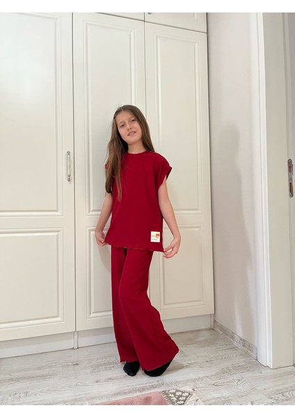 Kız Çocuk Bürümcük Kumaş Alt-Üst Takım fiyatları