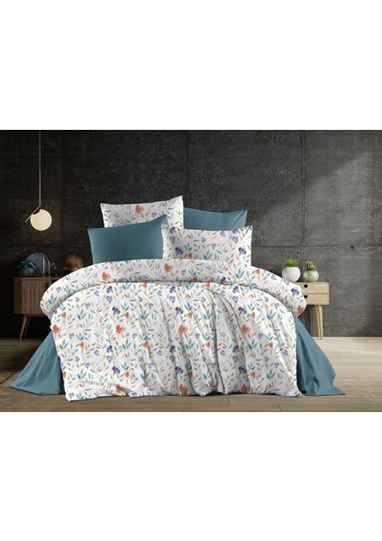 Pamuklu Çift Kişilik Nevresim Takımı Floral