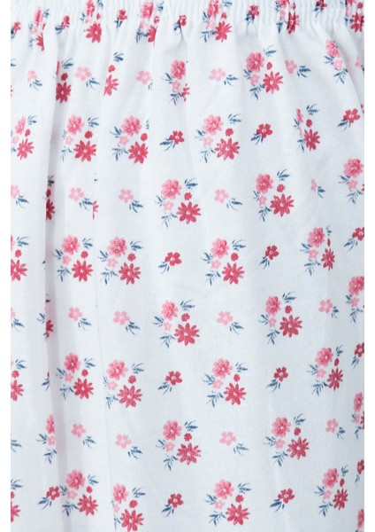 Kadın Yazlık içlik Anne Pijama Altı Battal Beden Lastikli Paça %100 Pamuk Çiçek Desenliklasik