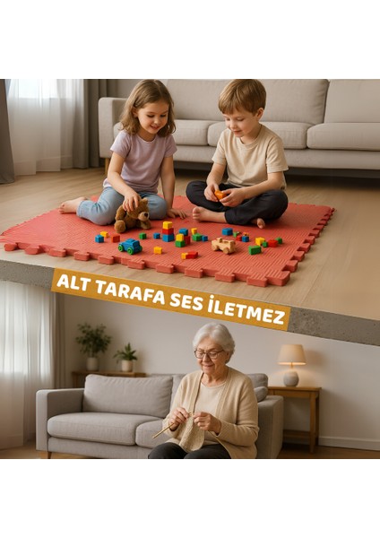 Tatami Zemin Karosu Spor Zemin Çocuk Odası Matı Ses Yalıtımlı Karo Halı Eva Panel Kırmızı 50 Cm modelleri
