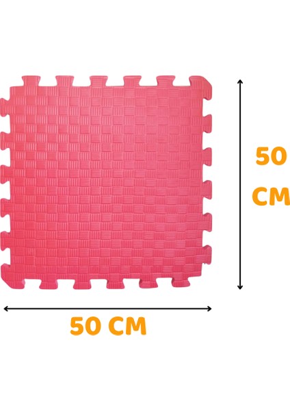Tatami Zemin Karosu Spor Zemin Çocuk Odası Matı Ses Yalıtımlı Karo Halı Eva Panel Kırmızı 50 Cm indirimleri
