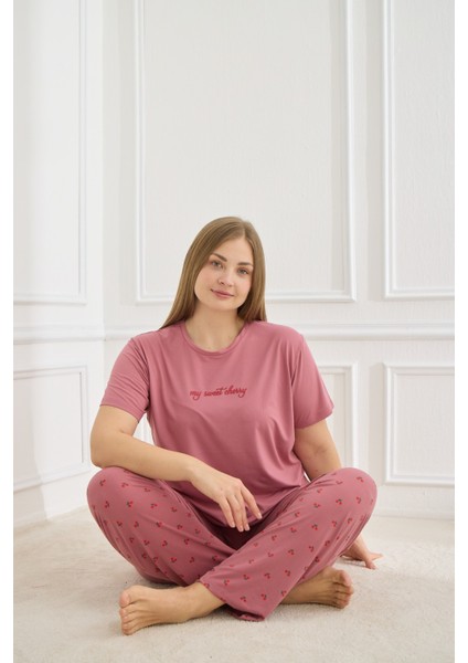 50502-1109 Kadın Büyük Beden Pijama Takımı