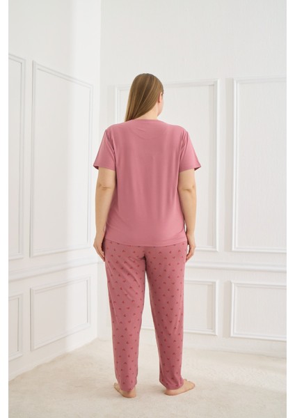 50502-1109 Kadın Büyük Beden Pijama Takımı modelleri