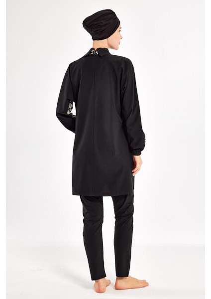 Kadın Zebri Uzun Kollu Tam Kapalı Tesettür Mayo 1224 indirimleri