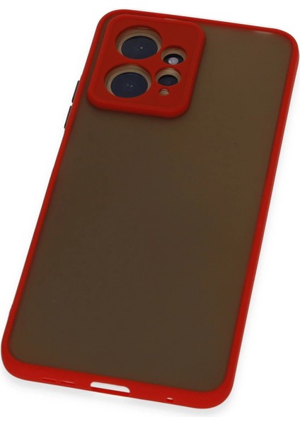 Xiaomi Redmi Note 12 4g Kılıf Montreal Silikon Kapak - Kırmızı Gnzrz