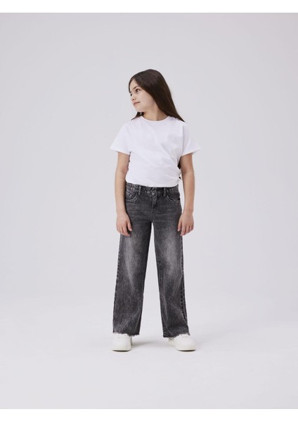 Kız Çocuk Geniş Kesim Kot Pantolon indirimleri