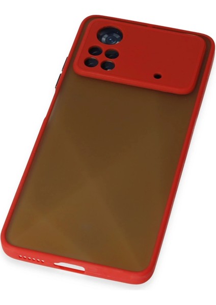 Xiaomi Poco X4 Pro 5g Kılıf Montreal Silikon Kapak - Kırmızı Gnzrz