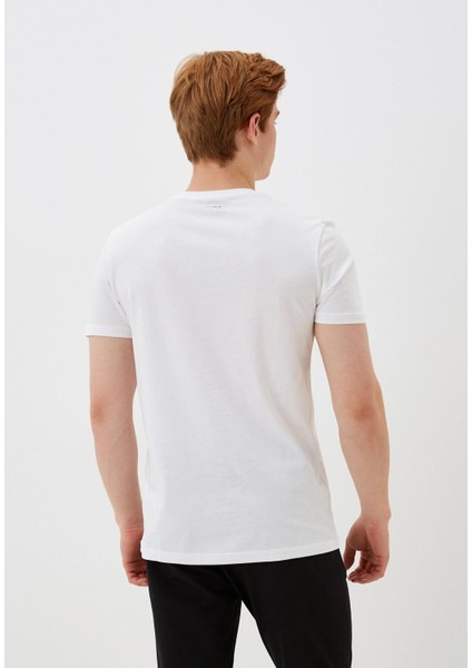 Erkek Tişört Bisiklet Yaka Beyaz Slim Fit %100 Pamuk T-Shirt Ncs Jeans 1051 fiyatları