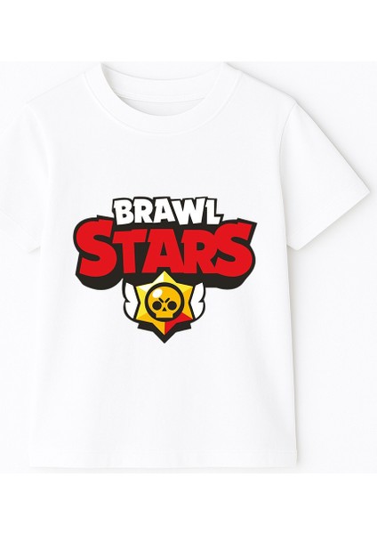 Brawl Stars Erkek Çocuk Tişörtü Renkli Kısa Kollu Pamuklu Yazlık Oyuncu Temalı Tasarım Basic T-Shirt fiyatları