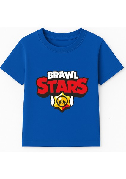 Brawl Stars Erkek Çocuk Tişörtü Renkli Kısa Kollu Pamuklu Yazlık Oyuncu Temalı Tasarım Basic T-Shirt fiyatları