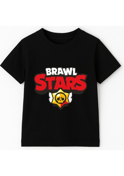 Brawl Stars Erkek Çocuk Tişörtü Renkli Kısa Kollu Pamuklu Yazlık Oyuncu Temalı Tasarım Basic T-Shirt fiyatları