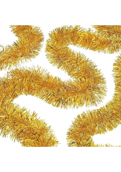 Parti Için Mega Kalın Sim Süs 2 Metre Uzunluk 10 cm Genişlik Altın Ithal (4401)