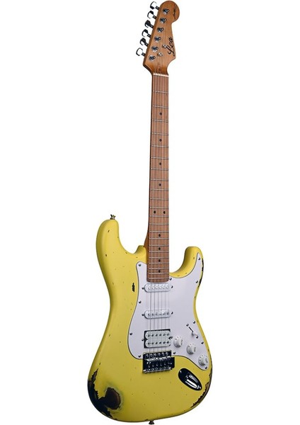RLC-100 Ylw Limited Edition Heavy Relic Elektro Gitar (Yellow)