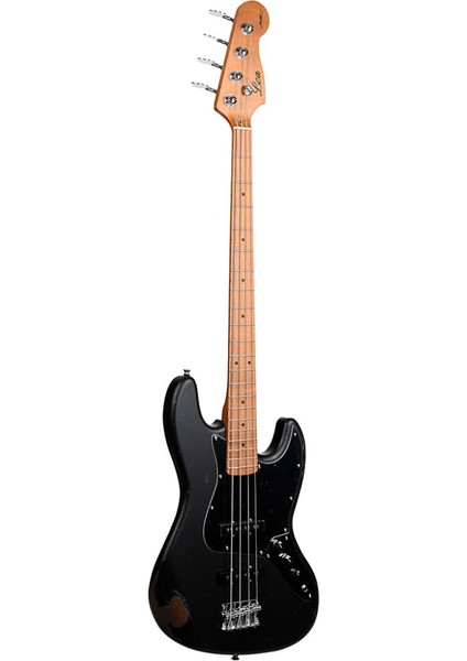 LB-455-2 Bk Limited Edition Heavy Relic Bas Gitar (Black)