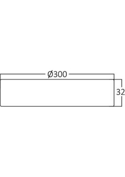 RTE-24W 6500K Sıva Üstü Yuvarlak LED Panel
