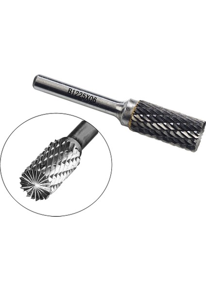 B Tip 06X16X06 Karbür Kalıpçı Freze Ucu Silindir Alın Kesmeli GFB3215