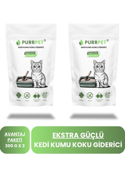 Kedi Kumu Koku Giderici 300 G x 2 Avantaj Paketi