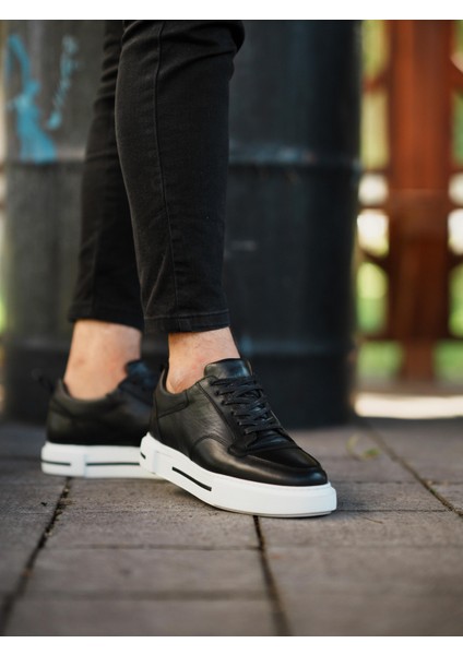3321 Deri Siyah Sneaker Erkek Ayakkabı fırsatları