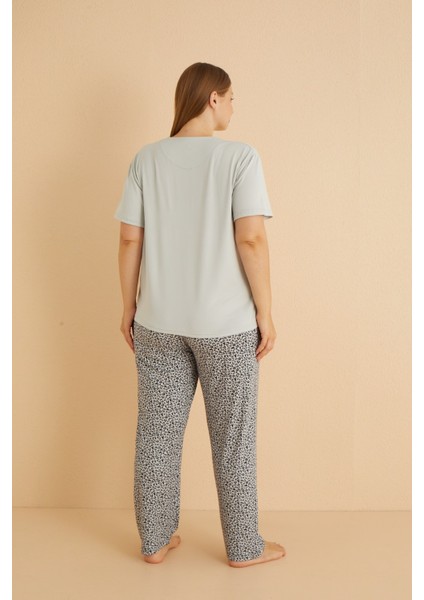 50502-1235 Kadın Büyük Beden Pijama Takımı modelleri