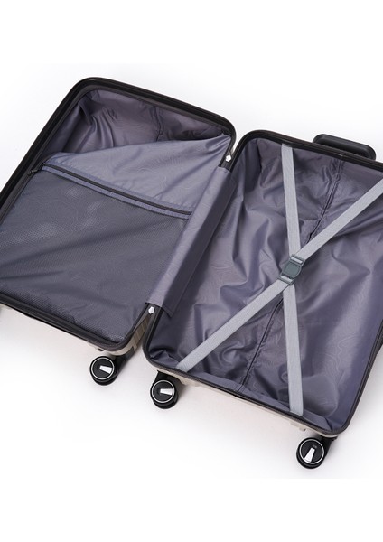 Exclusive Pro Polipropilen Kırılmaz 2'li Valiz Seti Büyük Boy ve Makyaj 2'li Set 5239 indirimleri
